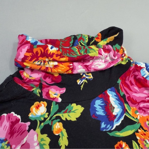Anthropologie floral soft turtleneck dress, S. - Picture 11 of 12